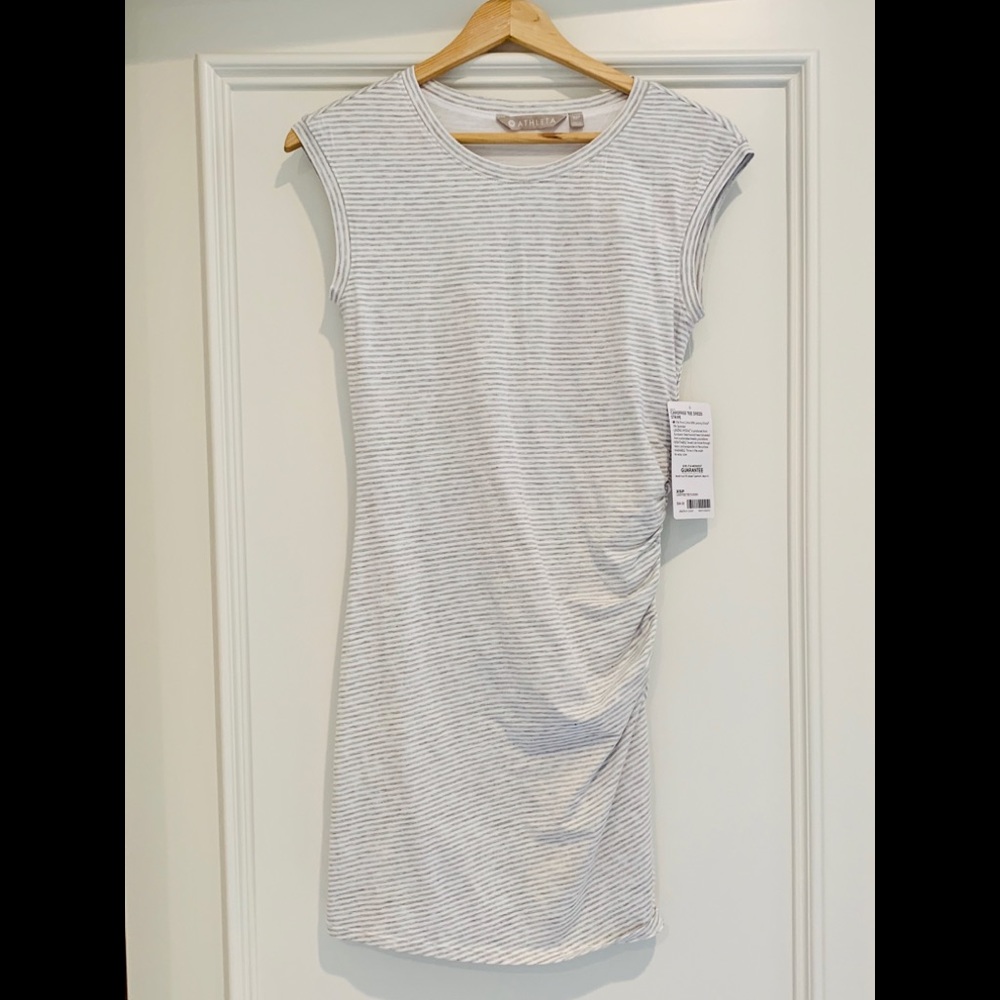 Athleta Carefree Tee Dress Stripe